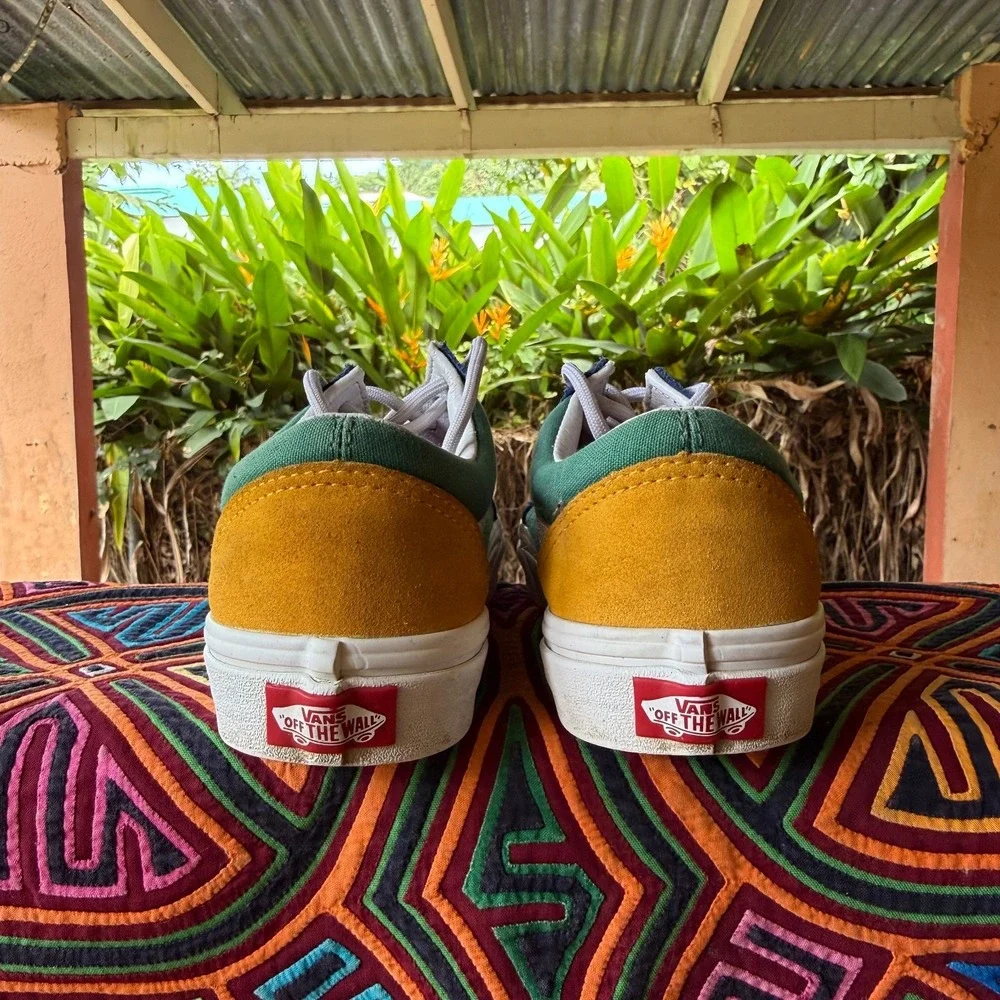 Vans Old Skool Yacht Club Suede Canvas‎ Sneakers Mens 4.5 Womens 6 Multi Color